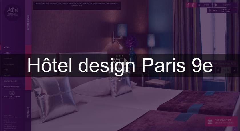 Hôtel design Paris 9e