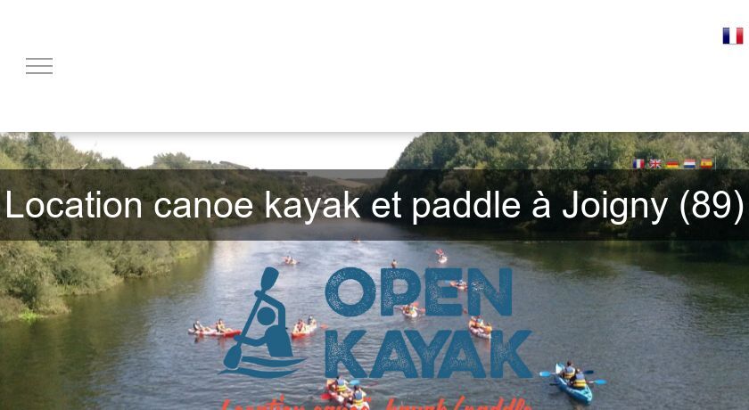 Location canoe kayak et paddle à Joigny (89)