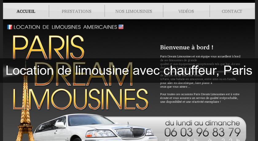 Location de limousine avec chauffeur, Paris