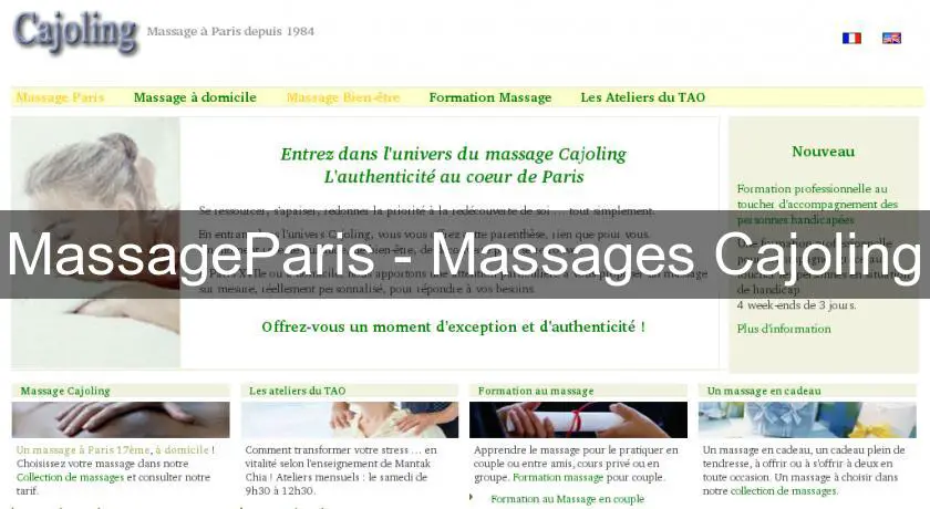MassageParis - Massages Cajoling