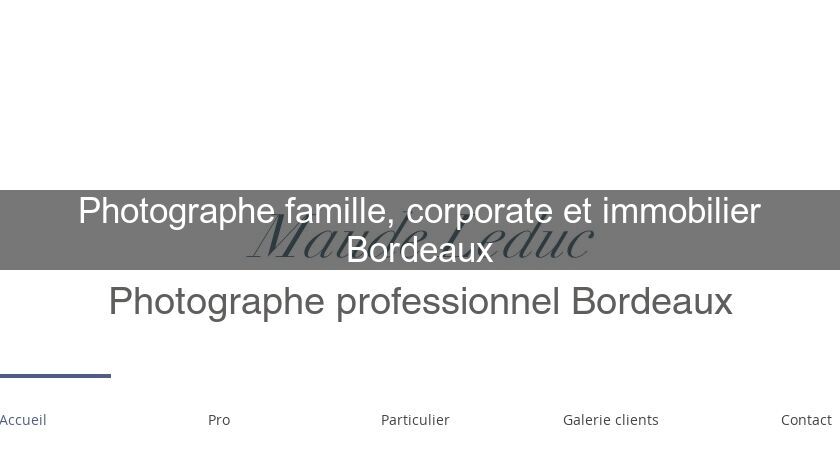 Photographe famille, corporate et immobilier Bordeaux