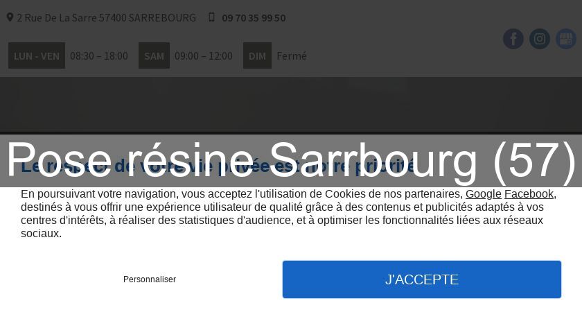 Pose résine Sarrbourg (57)