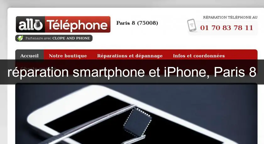 réparation smartphone et iPhone, Paris 8