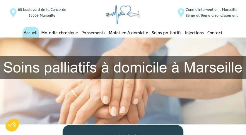 Soins palliatifs à domicile à Marseille