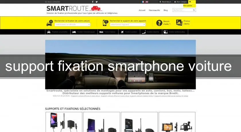 support fixation smartphone voiture 