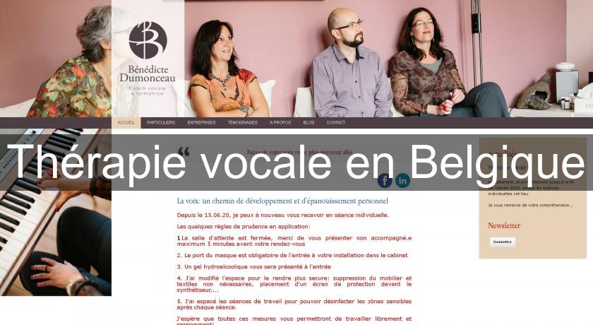 Thérapie vocale en Belgique