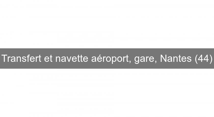 Transfert et navette aéroport, gare, Nantes (44)