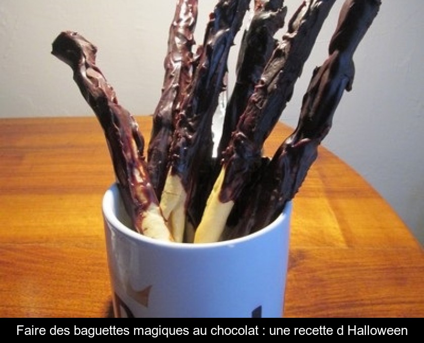 Faire des baguettes magiques au chocolat : une recette d'Halloween