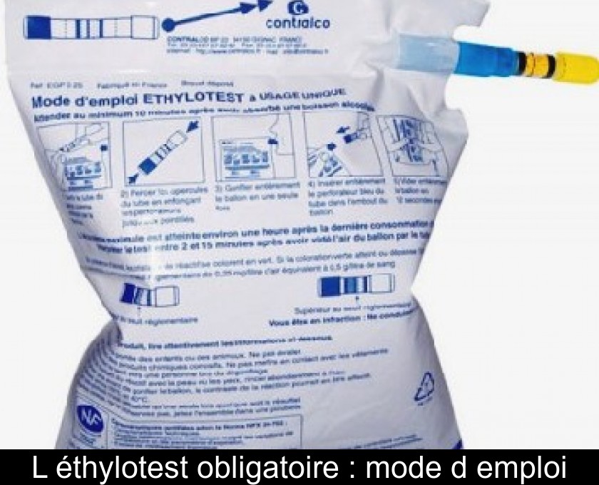 Ethylotest, alcootest obligatoire en juillet 2012!