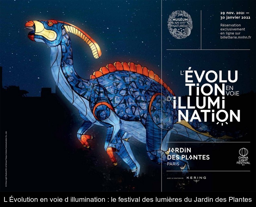 L'Évolution en voie d'illumination : le festival des lumières du Jardin des Plantes