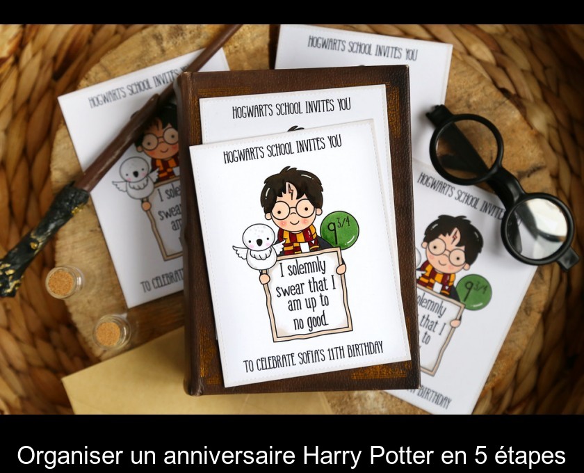 Banderole anniversaire magique d'Harry, le sorcier REF/7597