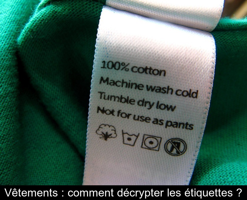 Mention sur les étiquettes des vêtements : une taille minimale