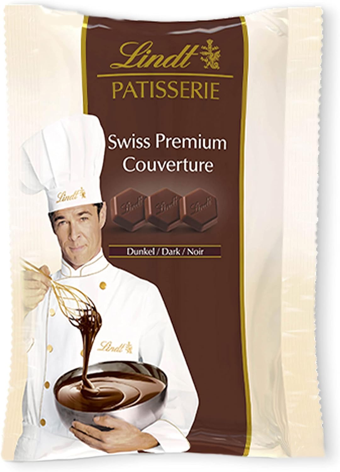 Chocolat Noir Lindt PATISSERIE 500g: Pistoles pour Pâtisserie de Qualité, Idéal pour Desserts Gourmands