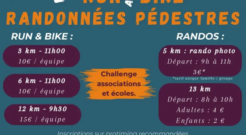 2ème run and bike • randonnées pédestres • la ferté saint aubin