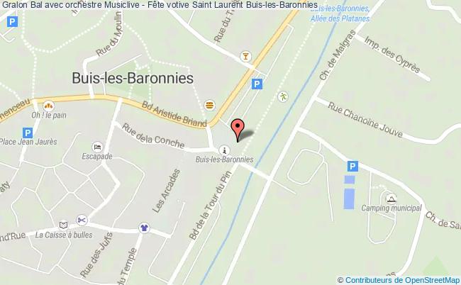 plan Bal Avec Orchestre Musiclive - Fête Votive Saint Laurent Buis-les-Baronnies