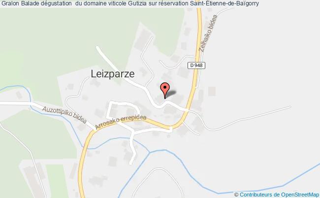 plan Balade Dégustation  Du Domaine Viticole Gutizia Sur Réservation Saint-Etienne-de-Baïgorry