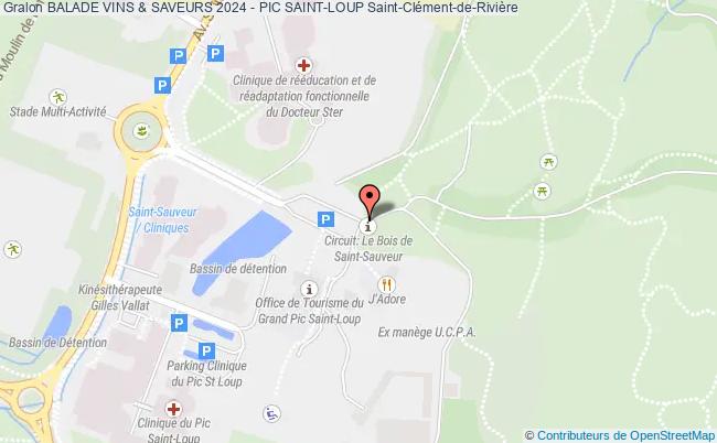 plan Balade Vins & Saveurs 2024 - Pic Saint-loup Saint-Clément-de-Rivière