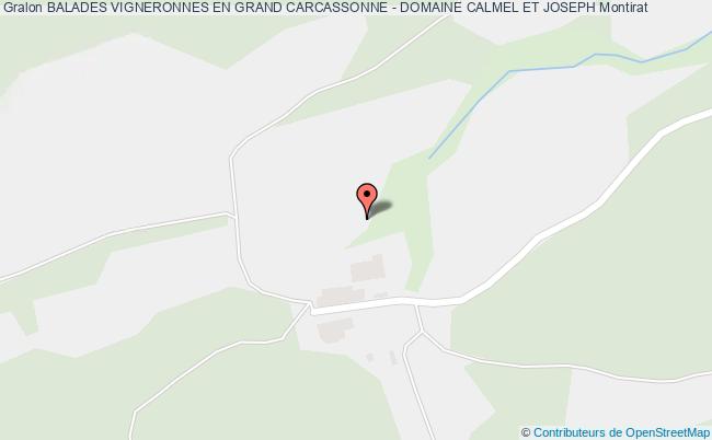 plan Balades Vigneronnes En Grand Carcassonne - Domaine Calmel Et Joseph Montirat