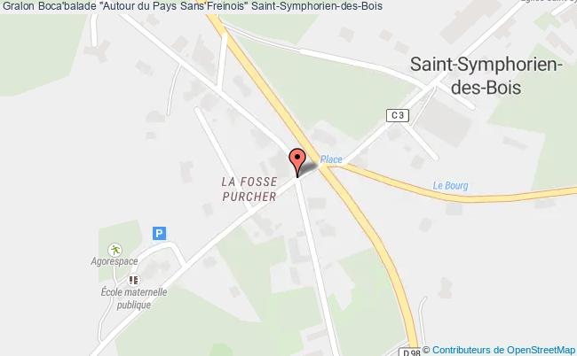 plan Boca'balade "autour Du Pays Sans'freinois" Saint-Symphorien-des-Bois