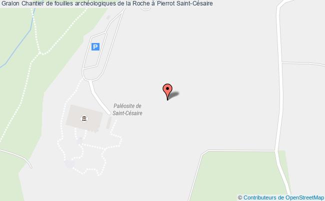 plan Chantier De Fouilles Archéologiques De La Roche à Pierrot Saint-Césaire