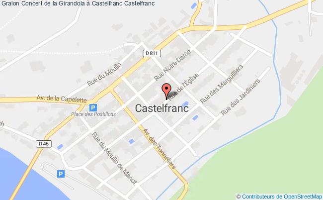 plan Concert De La Girandola à Castelfranc Castelfranc