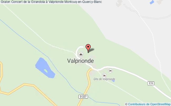 plan Concert De La Girandola à Valprionde Montcuq