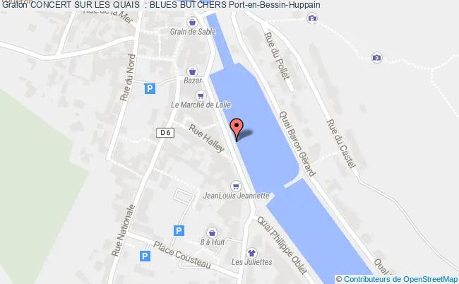 plan Concert Sur Les Quais  : Blues Butchers Port-en-Bessin-Huppain