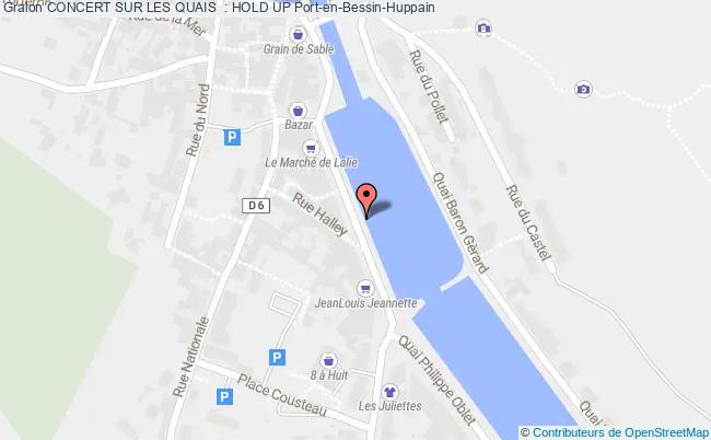 plan Concert Sur Les Quais  : Hold Up Port-en-Bessin-Huppain