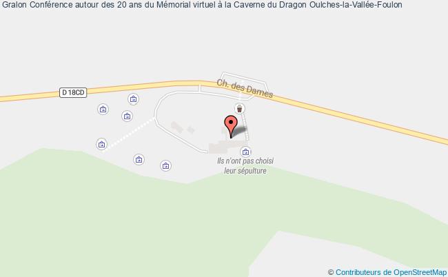 plan Conférence Autour Des 20 Ans Du Mémorial Virtuel à La Caverne Du Dragon Oulches-la-Vallée-Foulon