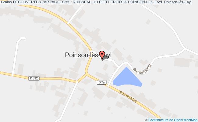 plan DÉcouvertes Part'ÂgÉes #1 : Ruisseau Du Petit Crots À Poinson-les-fayl Poinson-lès-Fayl