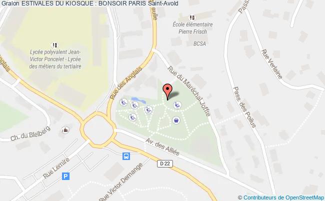 plan Estivales Du Kiosque : Bonsoir Paris Saint-Avold