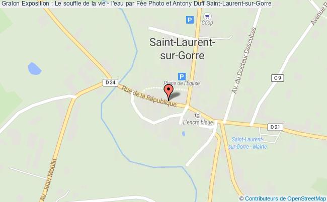 plan Exposition : Le Souffle De La Vie - L'eau Par Fée Photo Et Antony Duff Saint-Laurent-sur-Gorre