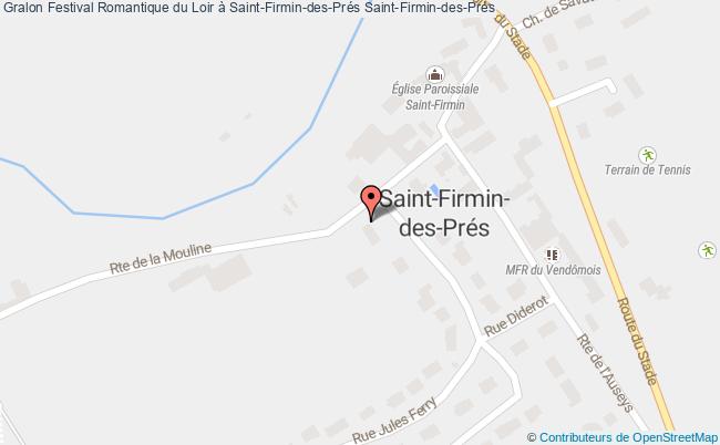 plan Festival Romantique Du Loir à Saint-firmin-des-prés Saint-Firmin-des-Prés