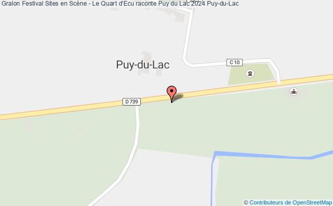 plan Festival Sites En Scène - Le Quart D'ecu Raconte Puy Du Lac 2024 Puy-du-Lac