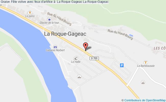 plan Fête Votive Avec Feux D'artifice à  La Roque Gageac La Roque-Gageac