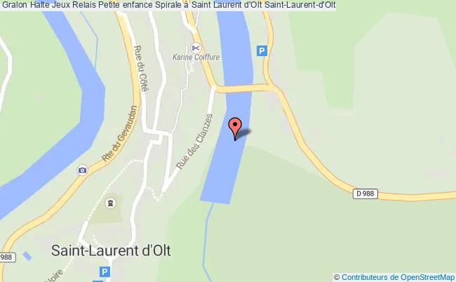 plan Halte Jeux Relais Petite Enfance Spirale à Saint Laurent D'olt Saint-Laurent-d'Olt