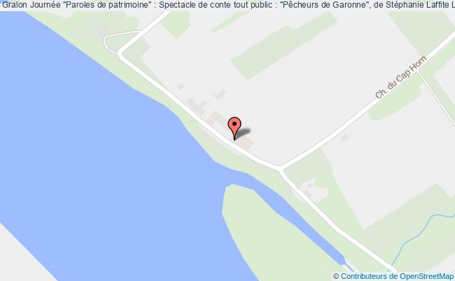 plan Journée "paroles De Patrimoine" : Spectacle De Conte Tout Public : "pêcheurs De Garonne", De Stéphanie Laffite Lestiac-sur-Garonne
