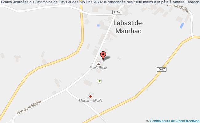 plan Journées Du Patrimoine De Pays Et Des Moulins 2024: La Randonnée Des 1000 Mains à La Pâte à Varaire Labastide-Marnhac