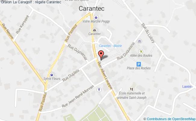 plan La Caragolf : Régate Carantec