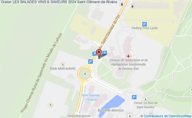 plan Les Balades Vins & Saveurs 2024 Saint-Clément-de-Rivière