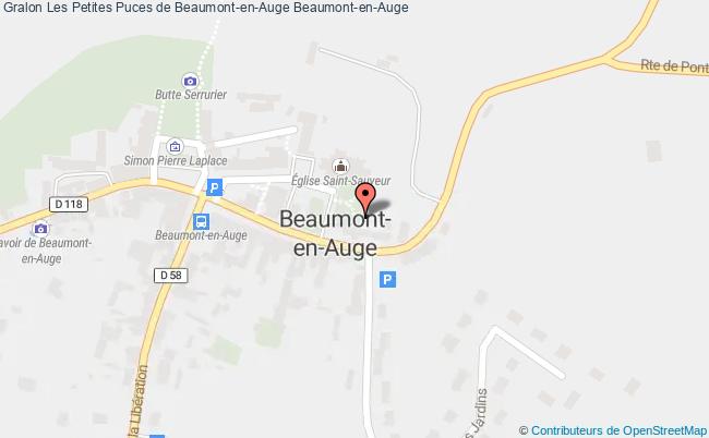 plan Les Petites Puces De Beaumont-en-auge Beaumont-en-Auge