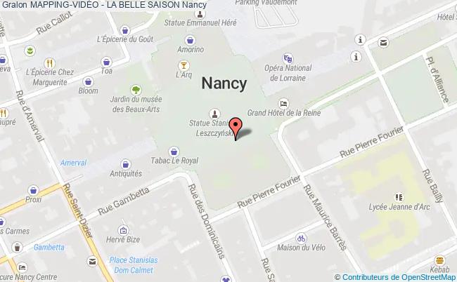 plan Mapping-vidÉo - La Belle Saison Nancy