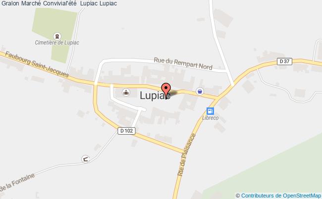 plan Marché Convivial'été  Lupiac Lupiac