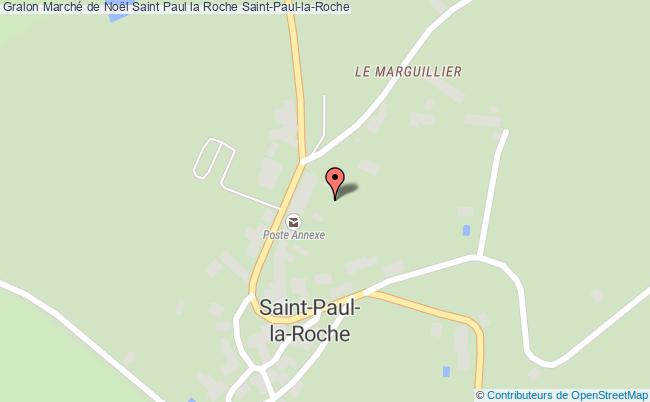 plan Marché De Noël Saint Paul La Roche Saint-Paul-la-Roche