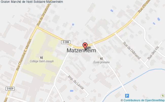 plan Marché De Noël Solidaire Matzenheim