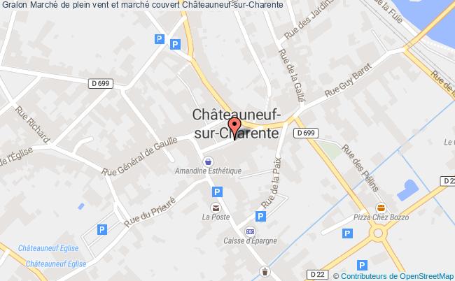 plan Marché De Plein Vent Et Marché Couvert Châteauneuf-sur-Charente
