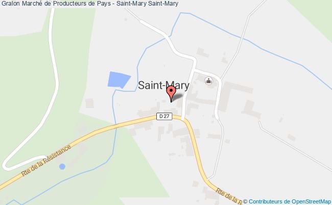 plan Marché De Producteurs De Pays - Saint-mary Saint-Mary