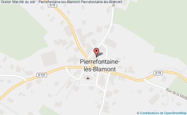 plan Marché Du Soir : Pierrefontaine-les-blamont Pierrefontaine-lès-Blamont
