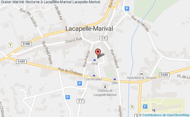 plan Marché Gourmand Nocturne à Lacapelle-marival Lacapelle-Marival