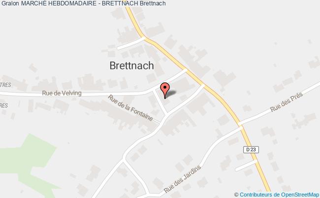 plan MarchÉ Hebdomadaire - Brettnach Brettnach